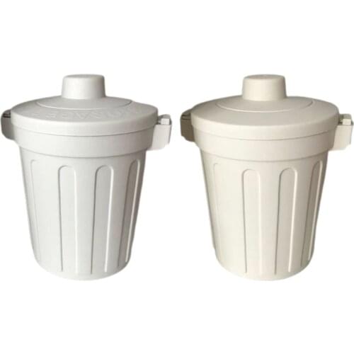 Creative Mini Desktop Trash Can Tabletop Plastic Waste Bin with Lid Countertop Garbage Paper Basket Trashbox