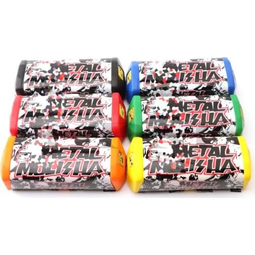Handlebar Pads 2.0 Square Fat Bar Cheat Pad Metal Mulisha Handlebar Protector Chest 22cm 28cm Pit Dirt Bike Motorcross