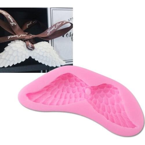 New angel wings silicone mold DIY aromatherapy plaster mold fondant cake chocolate baking decoration tool kitchen tools