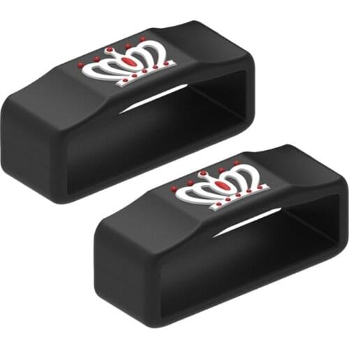 Q81F 2pcs Strap Loop Fastener Rings Compatible with Watch3 Bands Replacement Keeper Loop Security Holder Retainer Ring