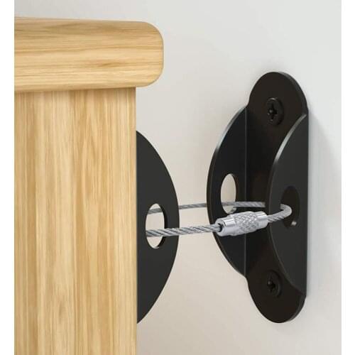 Furniture Protection Anti-falling Device Fixed Anti-dumping For Cabinets Wardrobes Shelf Anti-rewinding Anti-falling Buckle