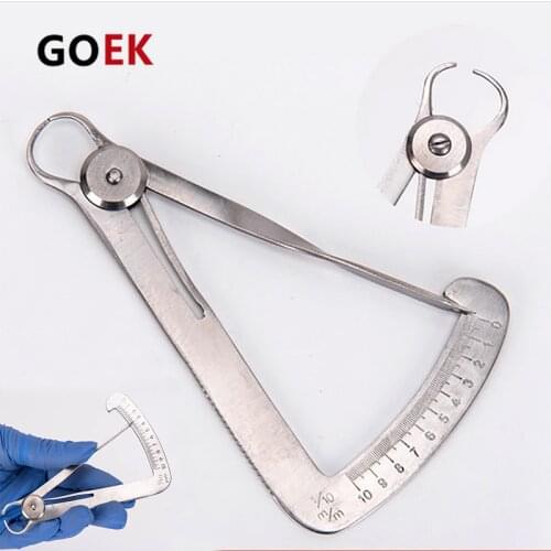Dental Technicians Wax Caliper High-precision Stainless Steel Inner Crown Caliper Tool