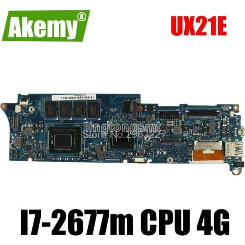 High quality UX21E laptop motherboard mainboard I7-2677m CPU 4G QS67 Chipset USB3.0 with 100% tested