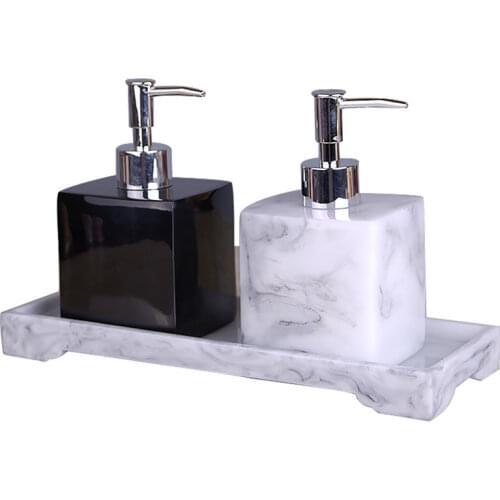 NEWYEARNEW 1piece Resin Creative Liquid Soap Emulsion Lotion Bottle Bathroom Accessories Set Home Decoration weddingGift
