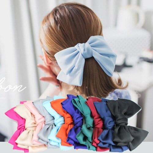 2019 Fashion Three Layer Big Hair Bow For Women Hair Clips Girls Hair Accessories Haar Hairpin Hairband gumki do wlosow opaska