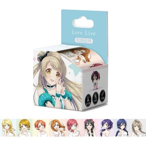 10 boxes/lot Anime Love Live tape TOY LoveLive! School idol project Washi Tape Paper Hand account sticker 40mm x 5m