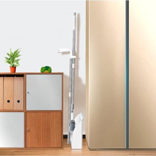 180degree Rotary Broom and Foldable Standing Dustpan Household Floor Cleaning Set TN88