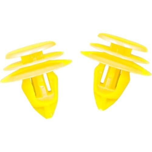 500x Car Door panel lined Trim Fastener Retainer clip for BYD F3 Volvo Khedira Prado accessories Yellow color