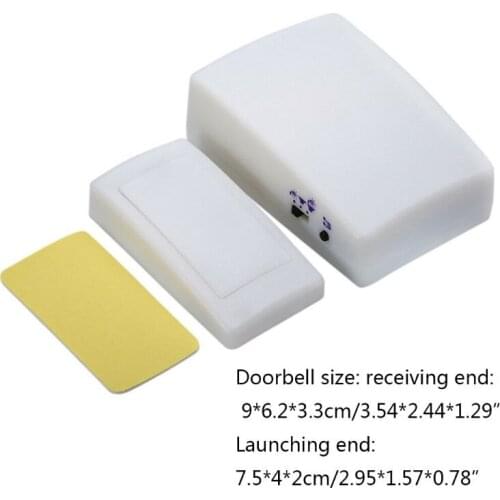 7 Color Light Flash Changable Music Doorbell Home Wireless Door Chime Deaf Hard Dropshipping