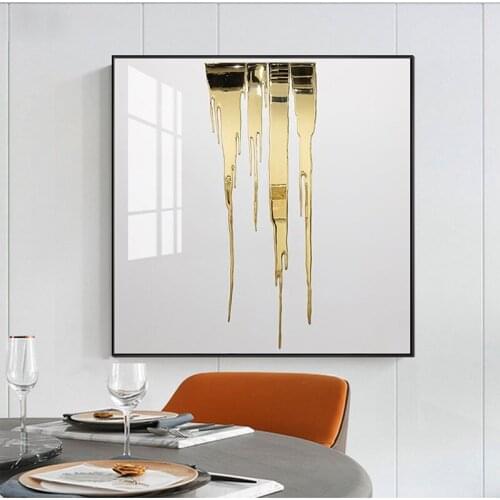 Abstract Gold Luxury Posters Nordic Canvas Art Painting Home Decor Wall Art Retro Print Living Room Vintage Minimalist Picture