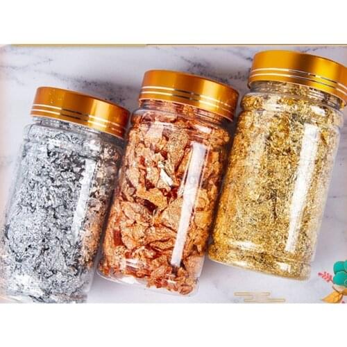 3 Colors Metallic Foil Flakes Sequins Glitters for Resin Painting Arts Nail Art