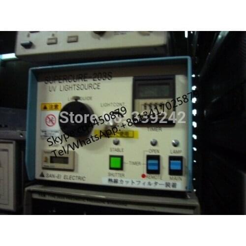 USED SAN-EI SUPERCURE-203S UVF-203S Ultraviolet UV curing machine TESTED