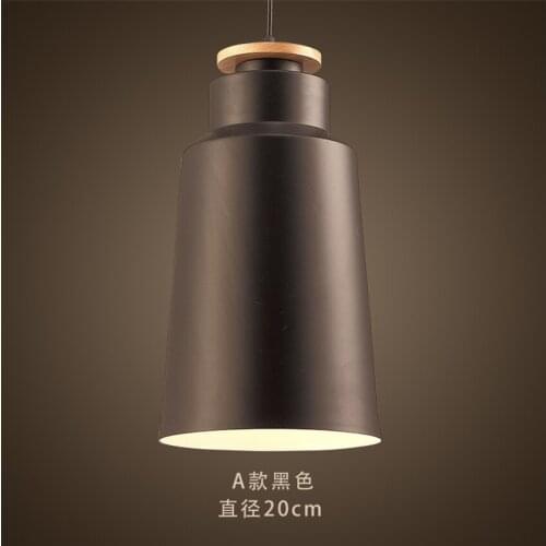 Long Barrel Iron Pendant Lights Nordic Minimalist Black and White Classic Creative DiningRoom Cafe Modern Study Home LED Lamps