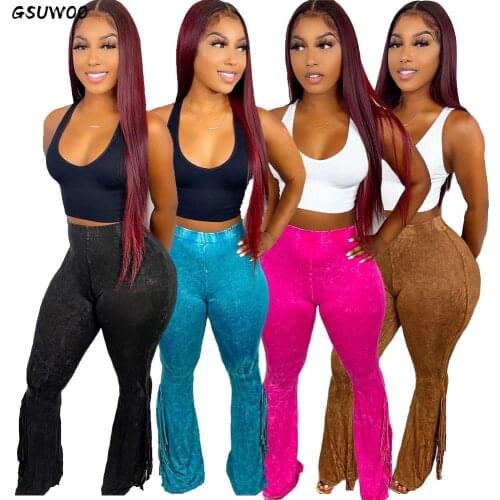 Женские брюки широкие GSUWOO China At AliExpress