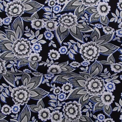 140cmx100cm Cotton Fabric - Flowers and leaves(023)