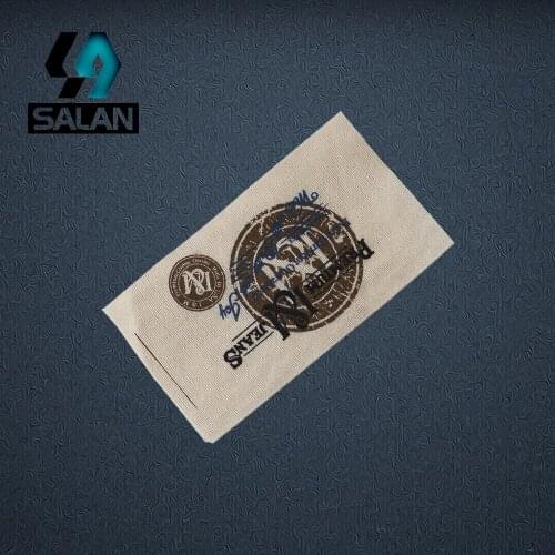 Custom clothing labels printed cotton label Trademark manufacture garment woven & printed tags Free Shipping
