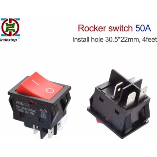 5pcs Rocker Switch 50A high power big current special for welding machine ,4feet, 31*22mm,not led