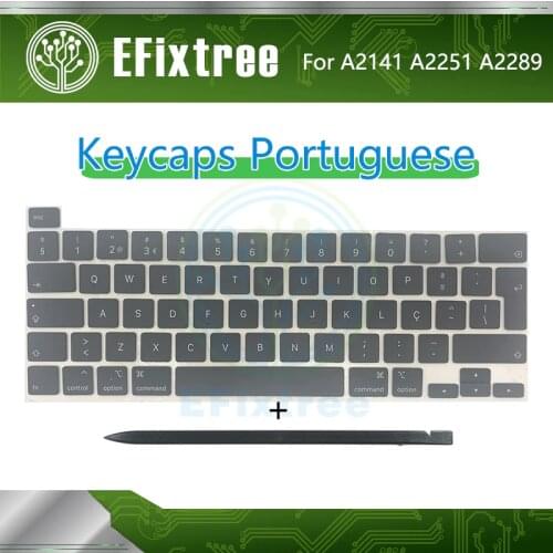 New Laptop Keyboard A2141 A2289 A2251 Keycaps Portuguese For Macbook Pro Retina 13" 16" Keys Key Cap Set 2019 2020
