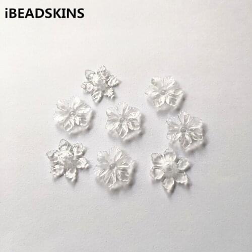 New arrival! 19mm 800pcs Clear acrylic Flower shape beads for Necklace,Earrings parts,hand Made Jewelry DIY