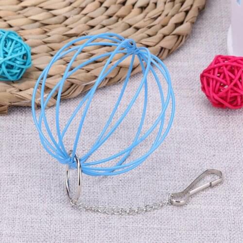 Plating Food Ball Stainless Steel Pet Hay Manger Rabbit Hamster Grass Rack Feeder for Household Animal Rat Mouse Decoration