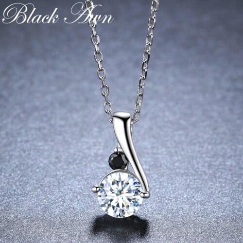 Romantic Arrive 925 Sterling Silver Fine Jewelry Trendy Engagement necklaces & pendants for Women Bijoux Femme K030