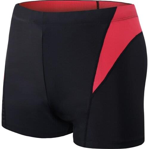 Sexy Mens Swimwear Boxer Briefs Swimming Fashion Contrast Stitching Men Swim Trunks Breathable Beach Shorts Plus Size Beachwear