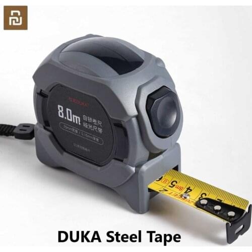 Mijia DUKA Steel Tape Accurate Measurement Portable Extendable Ruler 8M Self-Locking Tape Shockproof Durable Measuring Tool