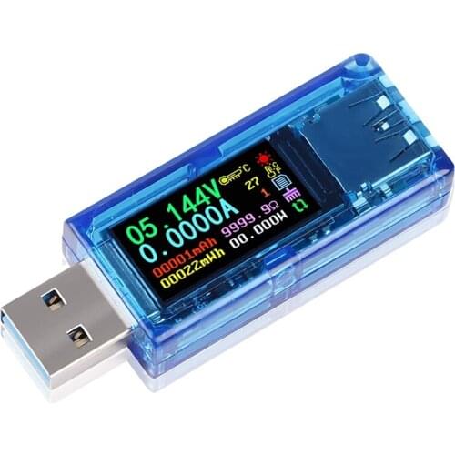 USB 3.0 Tester Multimeter 3.7-30V 0-4A USB Voltage Tester USB Digital Current and Voltage Tester Meter Voltmeter