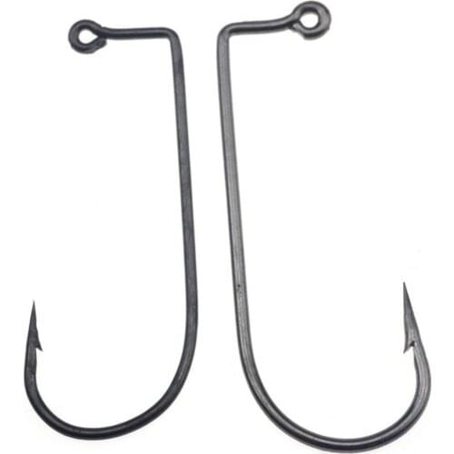 100Pcs Fishing Hook High Carbon Steel 90 Degree Round Single Circle Fish Hook Offset Hook Fishing Tool Sea Fishing Accessories