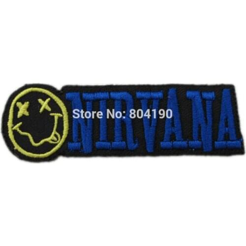 3.74" Classic Smiley Logo Music Band Embroidered NEW IRON ON and SEW ON Patch Heavy Metal patchwork accessories clothes