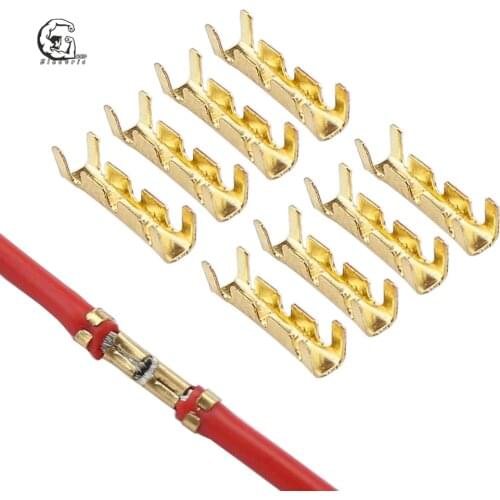 50pcs/100pcs 453 U-shaped terminal tab cold inserts connectors cold terminal small teeth fascia terminal,0.3-1.5mm2