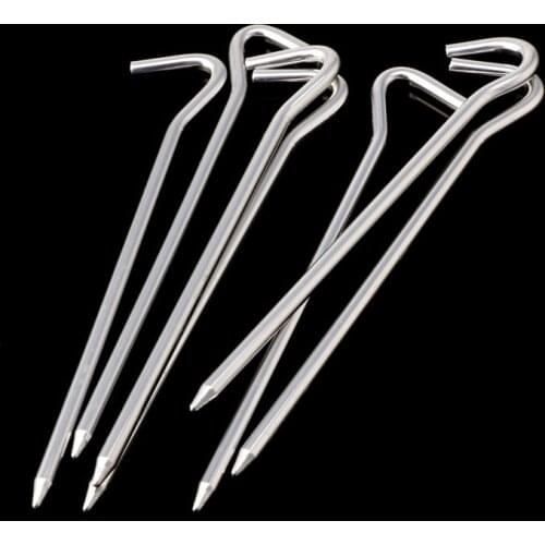 8/12pcs Outdoor Picnic Camping Fishing Canopy Tent Pegs Stakes Nails Ground Pin