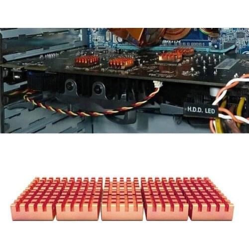 8 Pcs/Set Copper Heat Sink for DDR DDR2 DDR3 RAM Memory Cooler Radiator 8 DJA99