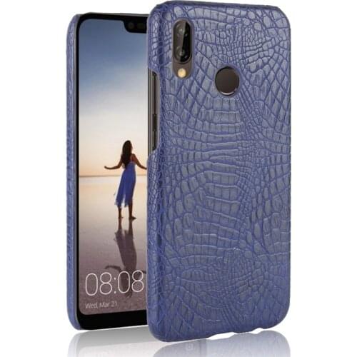 Huawei P20 Lite ANE-LX1 ANE-L21 P20Lite Case Crocodile Pattern Hard PC+PU Leather Back Cover Case for Huawei P20 Lite ANE LX1