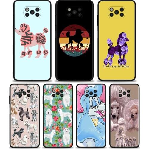 Poodle Case For Poco X3 M3 Pro NFC F1 Cover for Mi Note 10 Pro Fundas for Mi CC9 Pro CC9E A3 A2 Coque Silicon shell
