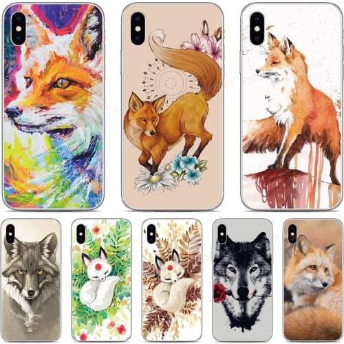 Printed Cute Fox Cover For Vsmart Active 1 Plus Star 3 JOY 4 Live BQ Aquaris X2 X Pro U U2 Lite V VS Phone Case Fundas