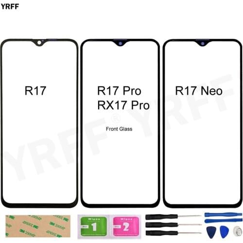 For OPPO R17 Pro Front Glass Panel For Oppo RX17 Neo (No Touch Screen) Outer Glass Cover R17 CPH1877 CPH1879 CPH1893 Repair Part