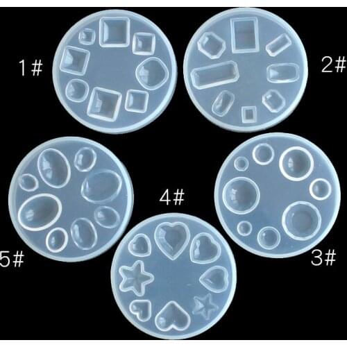 1PCS Hand made UV glue mold with square, drop and diamond pendants Necklace mold