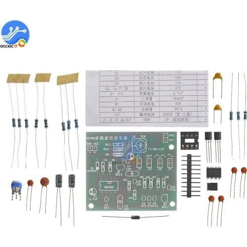 NE555 Generator Pulse Adjustable Resistance Frequency Pulse Generator Module Multi-Channel Output for Arduino DIY Kit