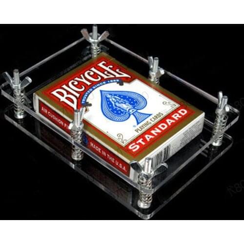 Crystal Card Press Device Tool Crystal Card Flatten Restore Deformation (Not Include playing Card)Magic Tricks Accessory Gimmick