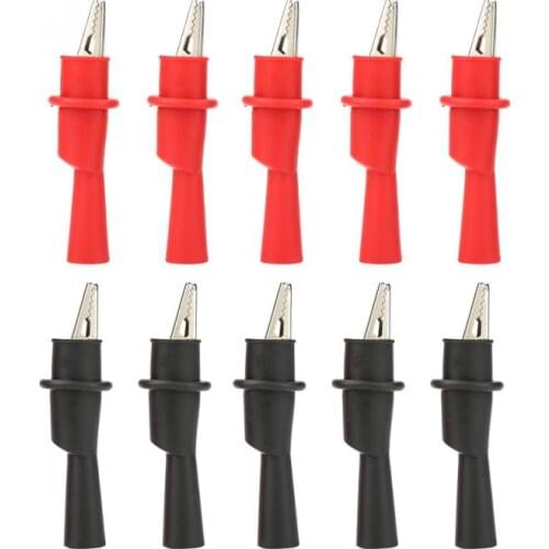 Insulation Metal Crocodile Clips Electric Test Accessories for Multimeter P2008 Welding and Assembly Crocodile Clip 10Pcs/Lot