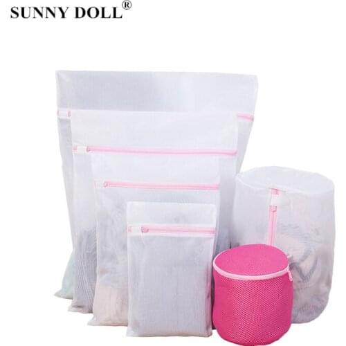 10 Pc Laundry Bags For Washing Machines Mesh Bra Underwear Bag For Clothes Aid Laundry Saver Bra Foldable Portable Washing Bag