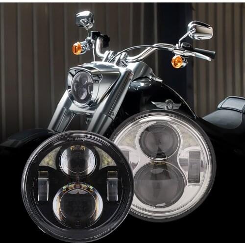5.75 inch Modified Headlight With DRL High Low Beam For Harley Dyna Sportster Softail VRSC VRSCDX 5 XL883C XL1200C 3/4"Headlamp