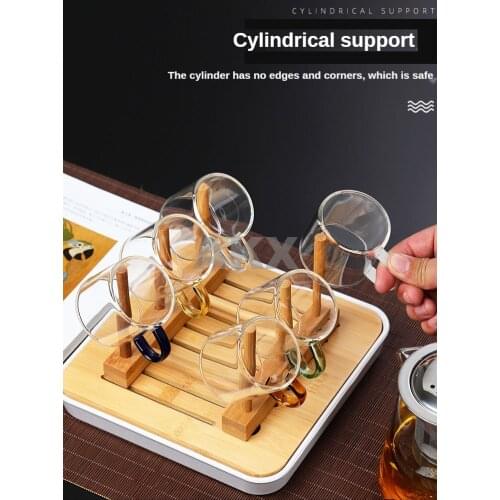 Sample tea high borosilicate glass small cup with transparent kung fu cup glass sample tea cup small cup heat resistant cup