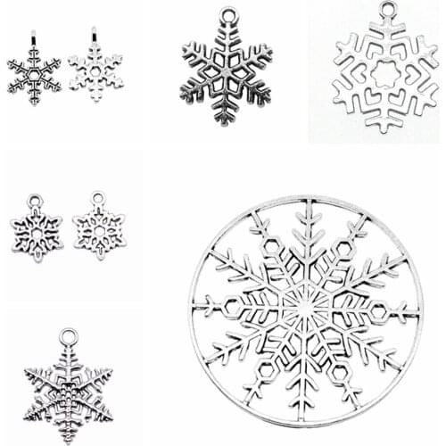 Wecharms bulk charms for jewelry making kit pendant diy jewelry accessories Snowflake Charms
