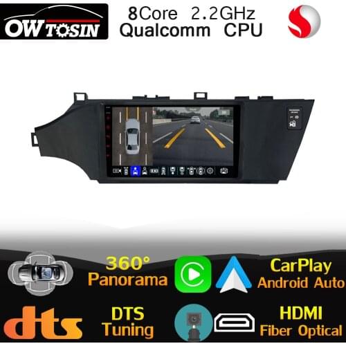 Qualcomm CPU Android For Toyota Avalon 2012-2018 Car GPS Radio Head Unit 360 Panoramic Optical HDMI DSP Stereo CarPlay 4G LTE