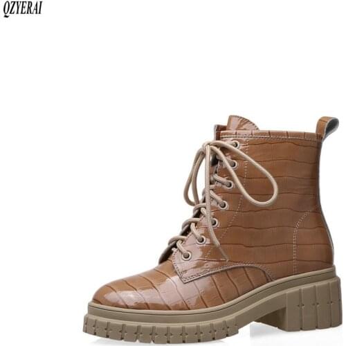QZYERAI Riding boots Genuine leather Female boots Womens boots Autumn and winter cowhide Womens shoes Size 34-40