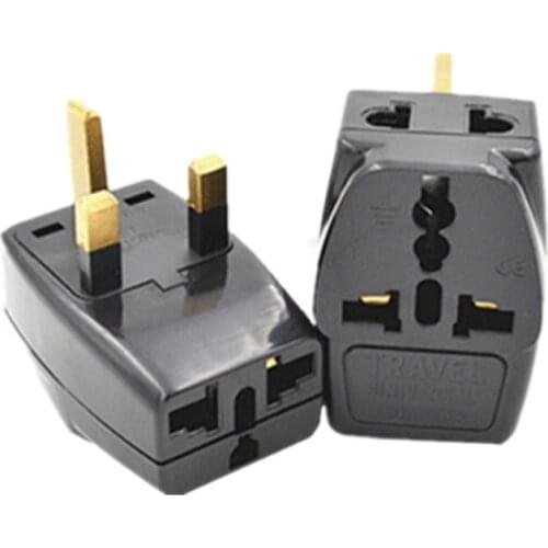 1 to 3 Splitter Universal UK/US/AU 3 Pins 2 Pins Socket to UK 3pin Ireland Singapore 3 Pin Travel Power Adapter Plug TYPE I