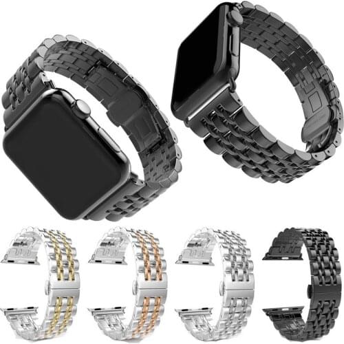 Fashion Classic Stainless Steel Strap for Apple Watch Series 1 2 3 4 5 Watchband for iWatch Edition 40 38 42 44MM accessories
