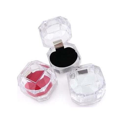 Special transparent crystal earrings box jewelry box